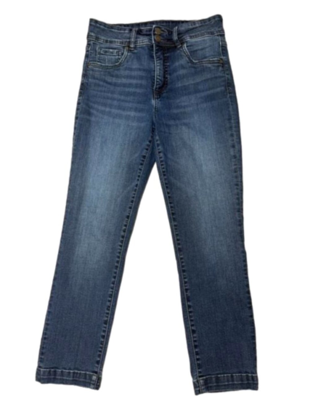 Kut from the Kloth Medium Wash Straight Leg Hi  Rise Wide Hem Jeans Size 2 #2587